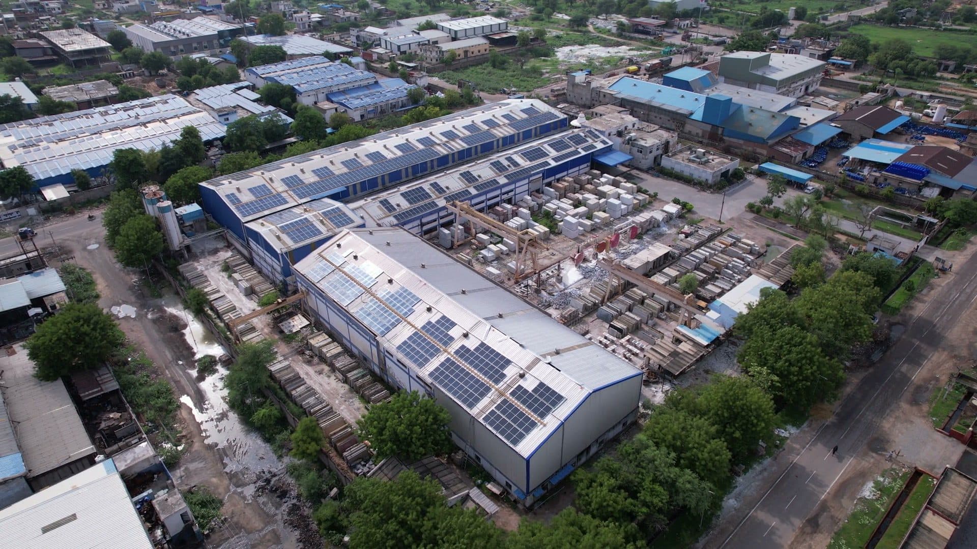 Rooftop solar at Bagru, Jaipur, 420 kW
