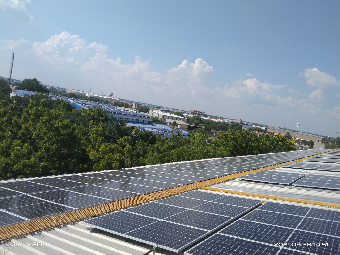 Rooftop solar at Bagru, Jaipur, 420 kW