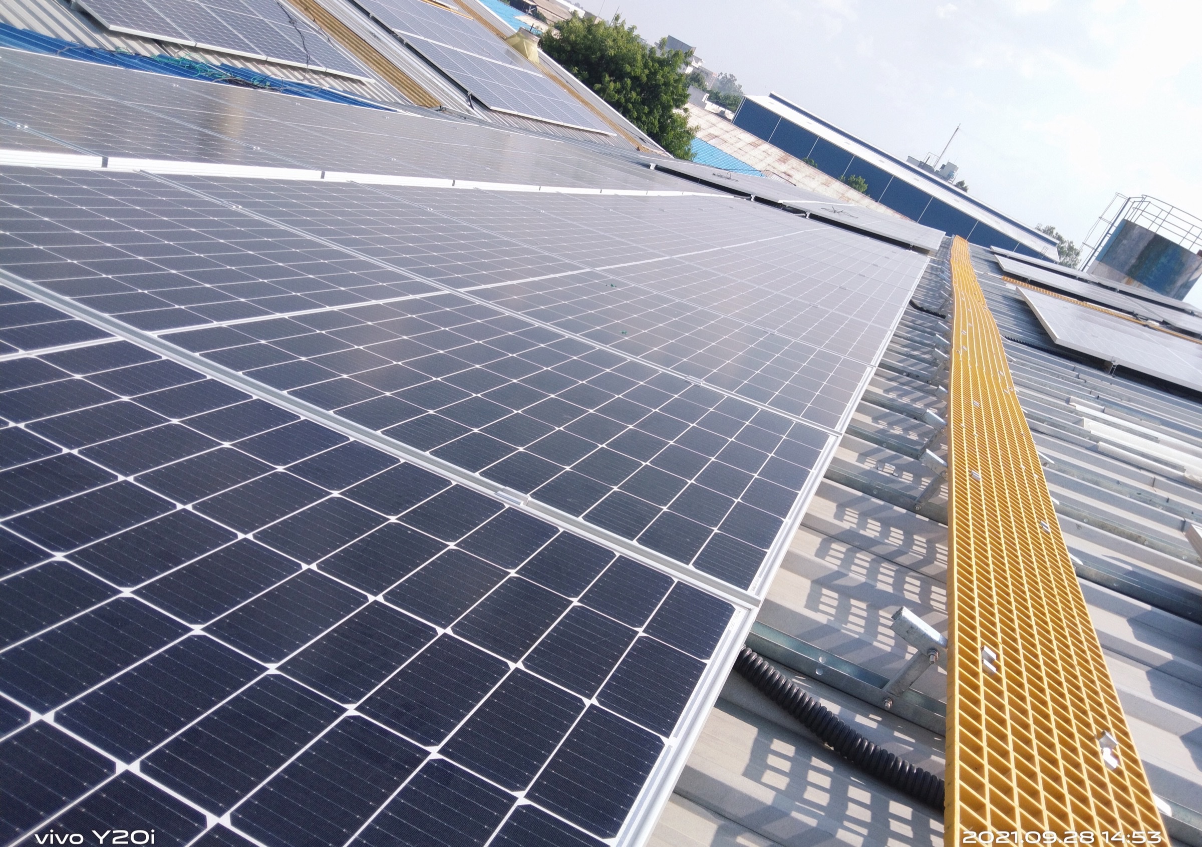 Rooftop solar at Bagru, Jaipur, 420 kW
